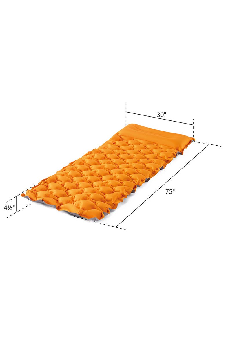 Intex 4.5" Inflatable Sleeping Pad, Builtin Pillow, Alternate, color, 