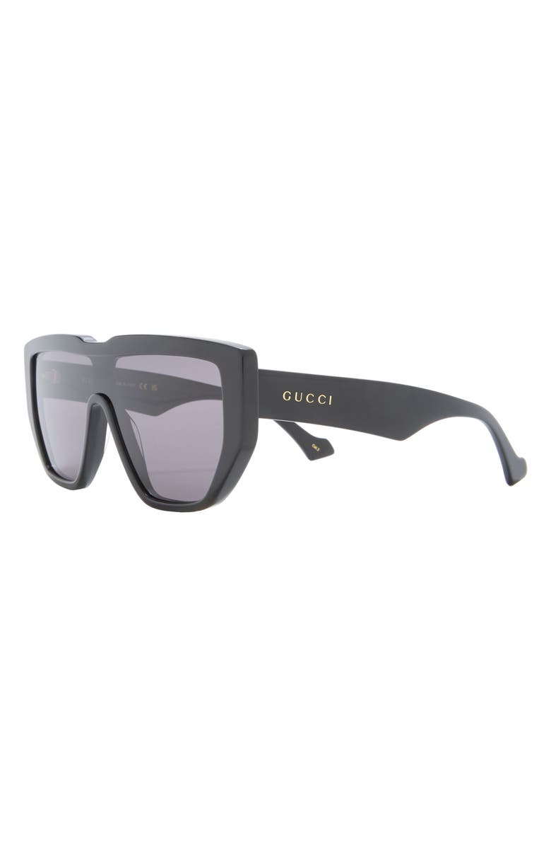 Gucci 99mm Shield Sunglasses, Alternate, color,
