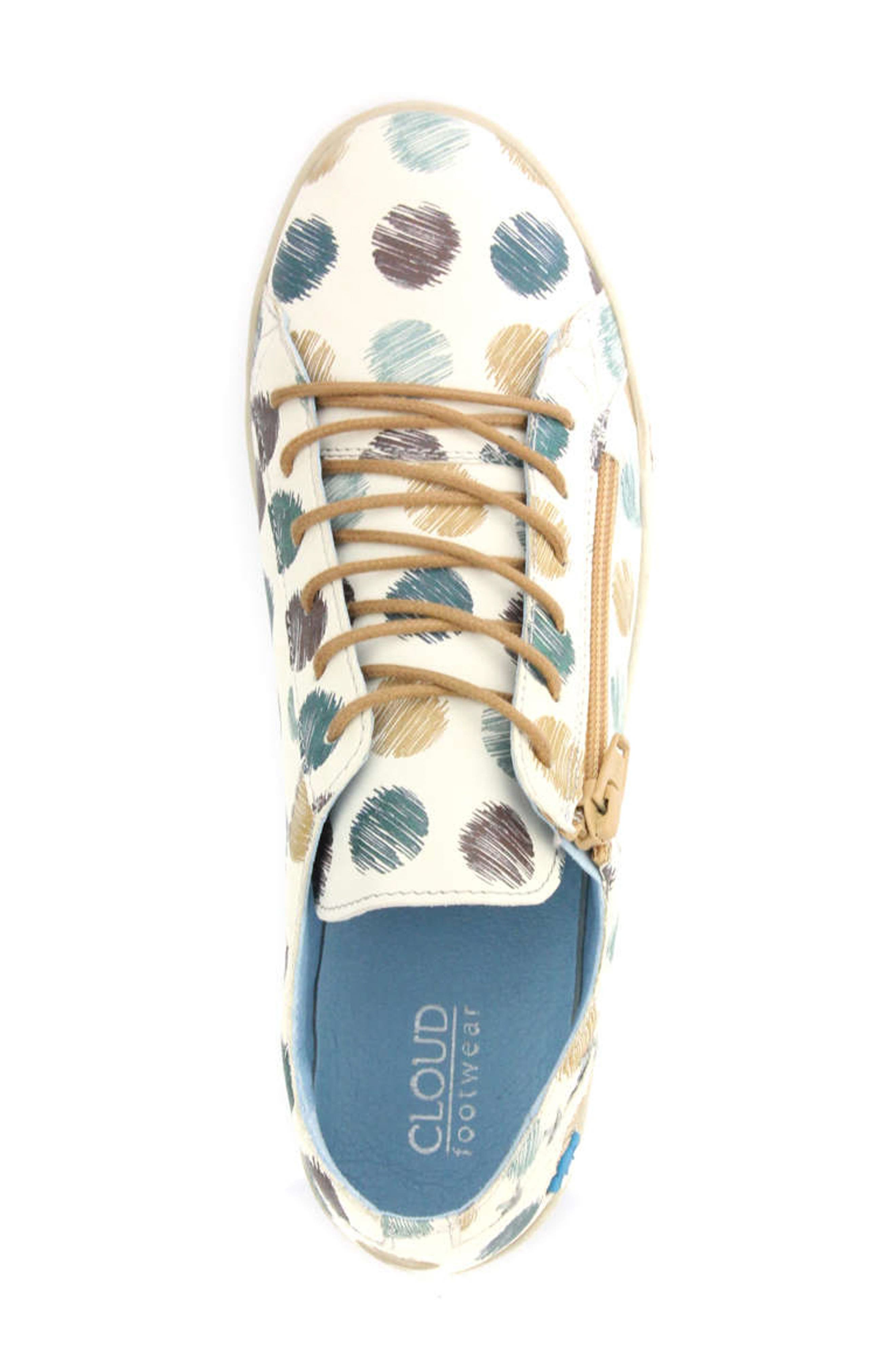 Aika Print Sneaker, Alternate, color, CIRCLES MULTICOLOR LEATHER