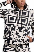 Dai Moda QR Code Print Modal Blend Hoodie