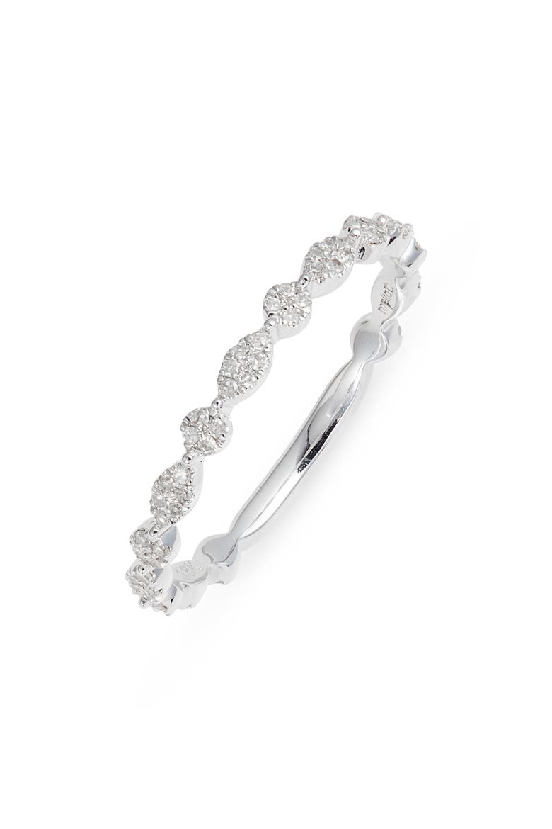 Diamond Pavé Ring, Main, color, WHITE