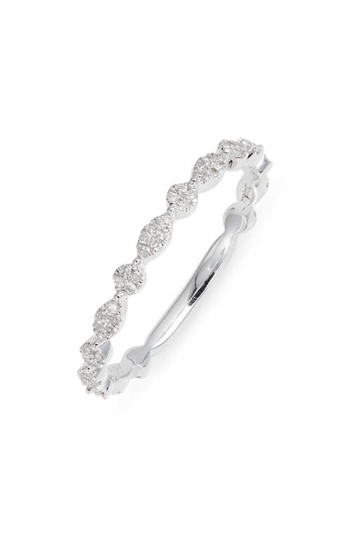 Meira T Diamond Pavé Ring In Silver