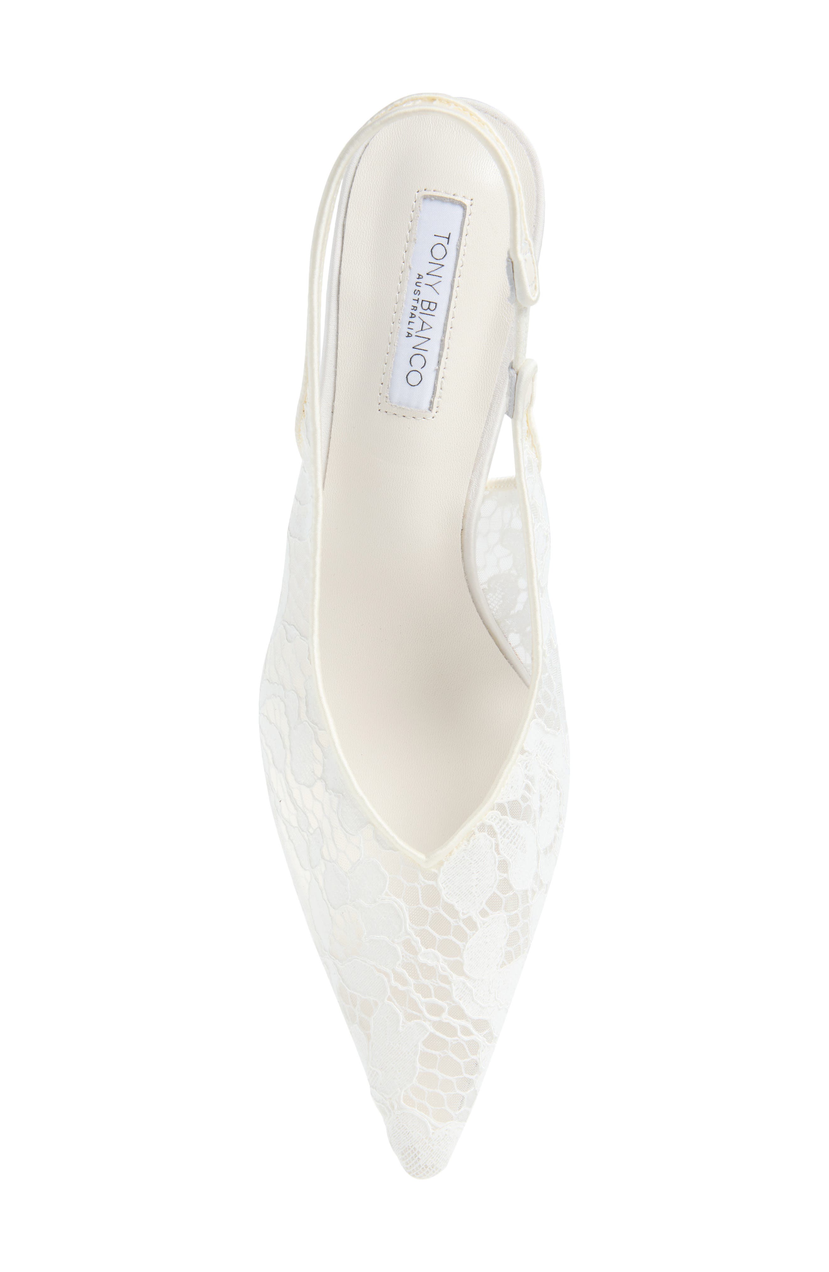 Breeze Slingback Pointed Toe Pump, Alternate, color, IVORY BROCADE