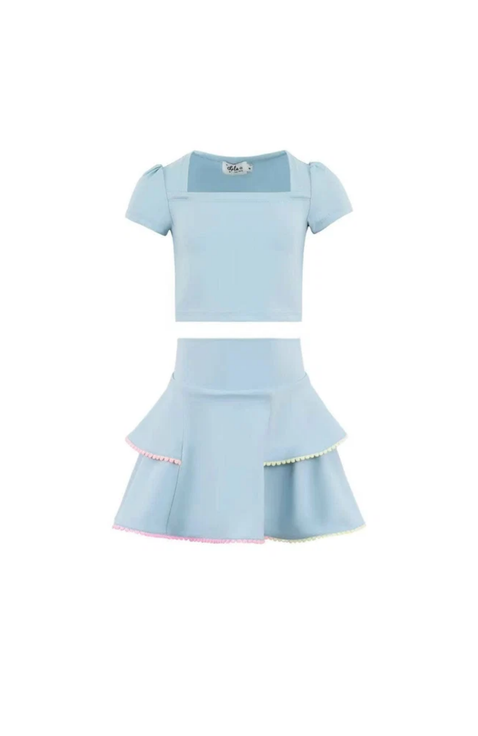 Baby Blue Soft Tennis Set