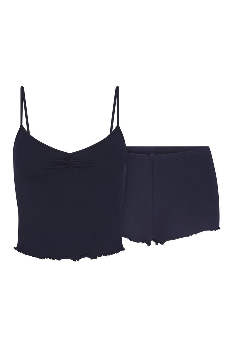 Sleep Camisole and Shorts Set, Alternate, color, NAVY