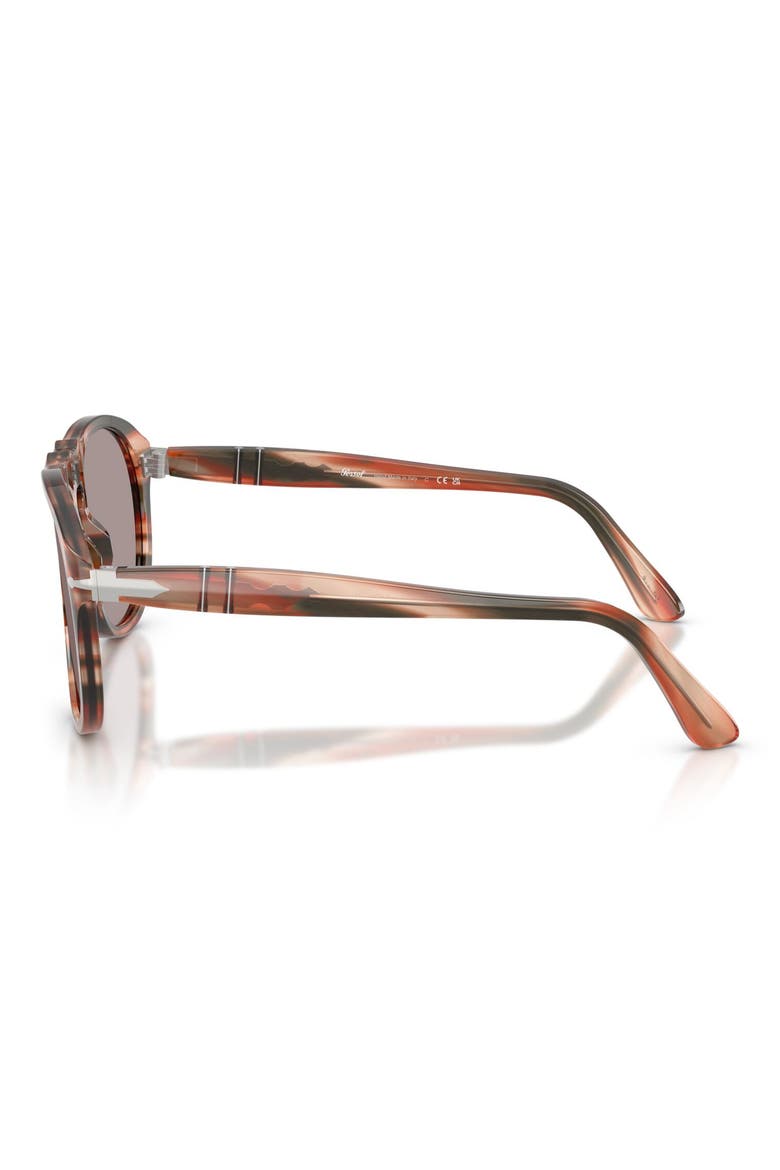 54mm Pilot Sunglasses, Alternate, color, STRIPED RED AND GREEN / VIOLET