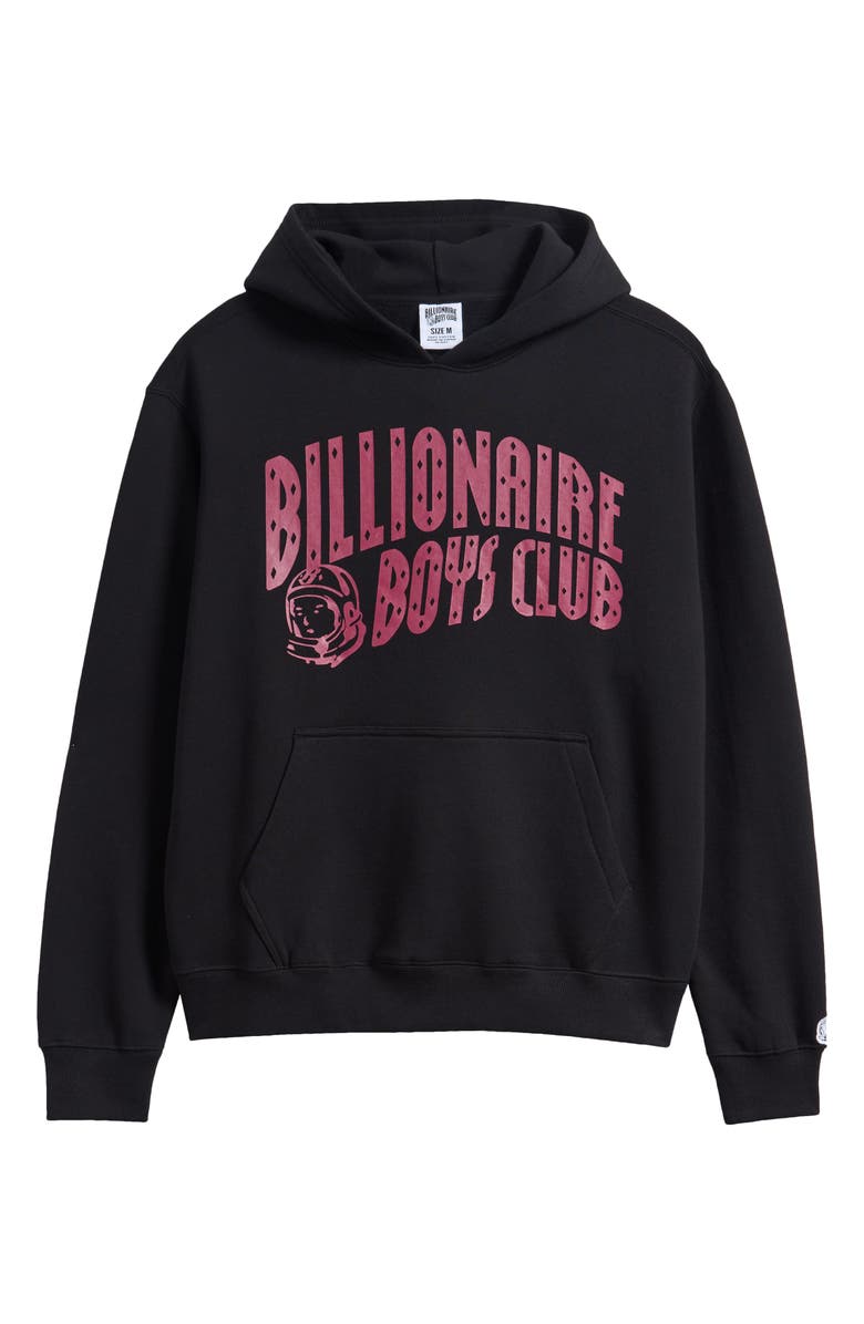 Billionaire Boys Club Curve Cotton Graphic Hoodie, Alternate, color, Black