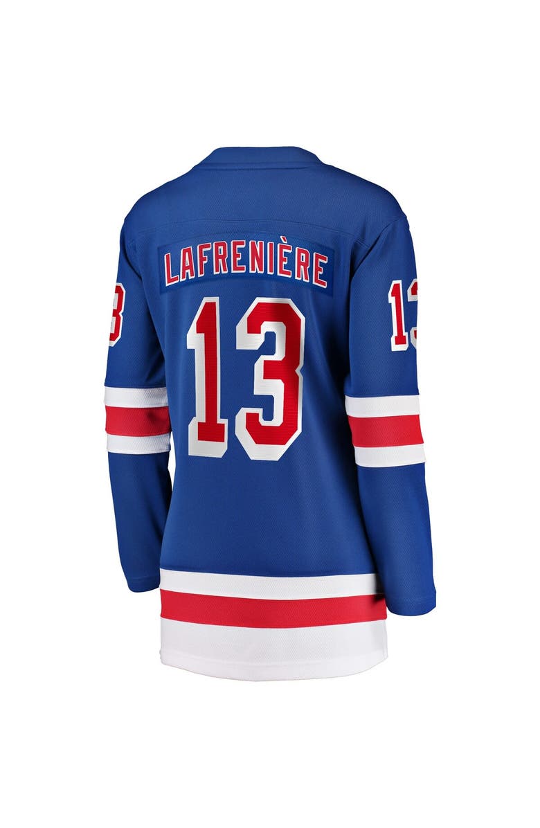 FANATICS Women's Fanatics Alexis Lafrenière Blue New York Rangers Breakaway Player Jersey, Alternate, color, Blue