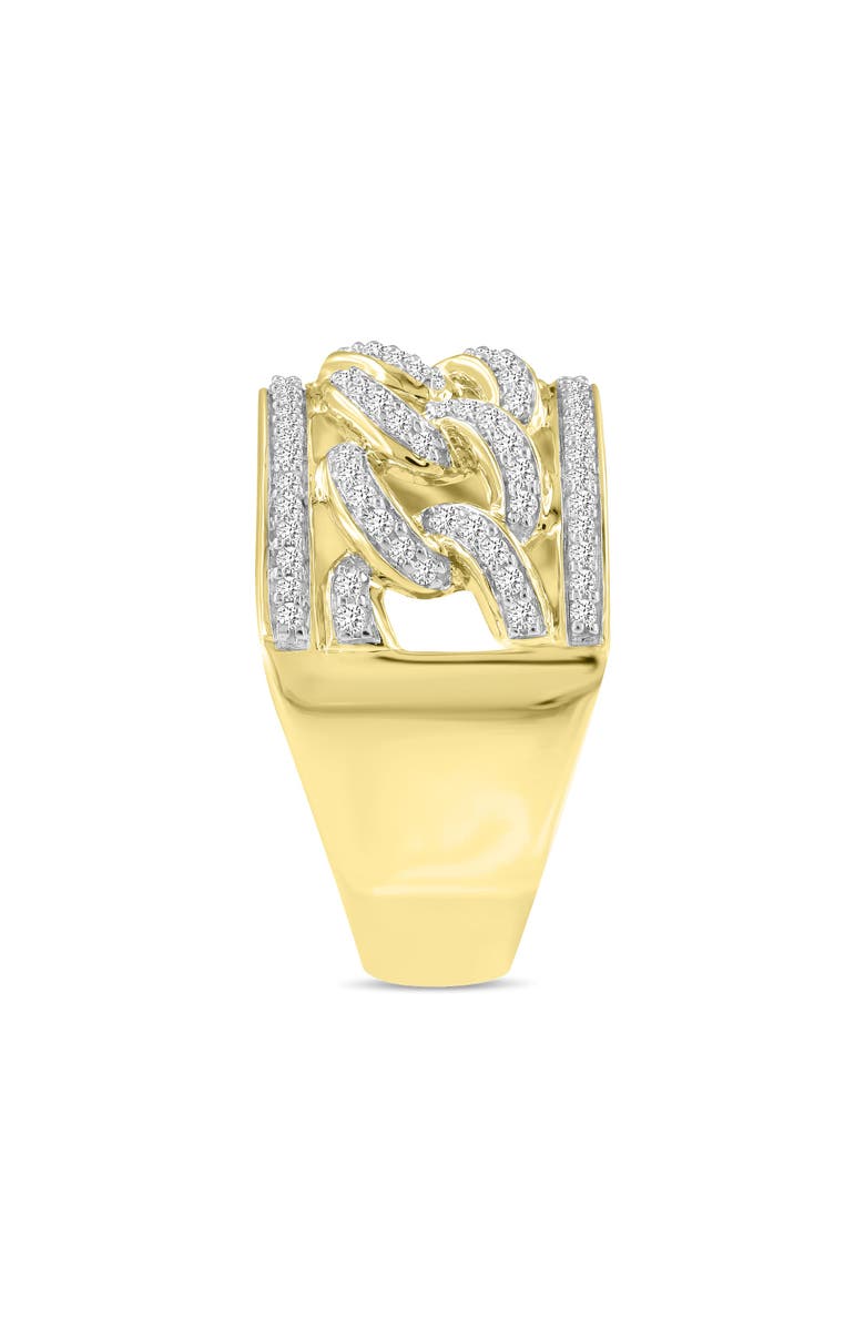 LuvMyJewelry Cubalux Unisex Diamond Band Ring in 10K Gold, Alternate, color,