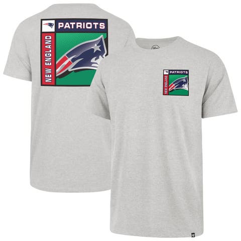 Men's '47  Gray New England Patriots Chrome Plate Franklin T-Shirt