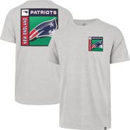 '47 Men's '47 Gray New England Patriots Chrome Plate Franklin T-Shirt