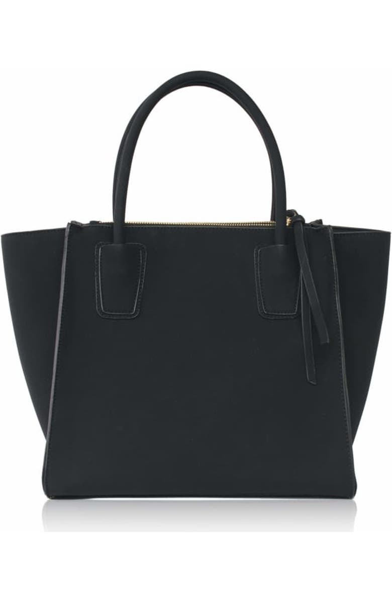 LaBante London Demi Vegan Winged Tote Bag, Alternate, color, Black