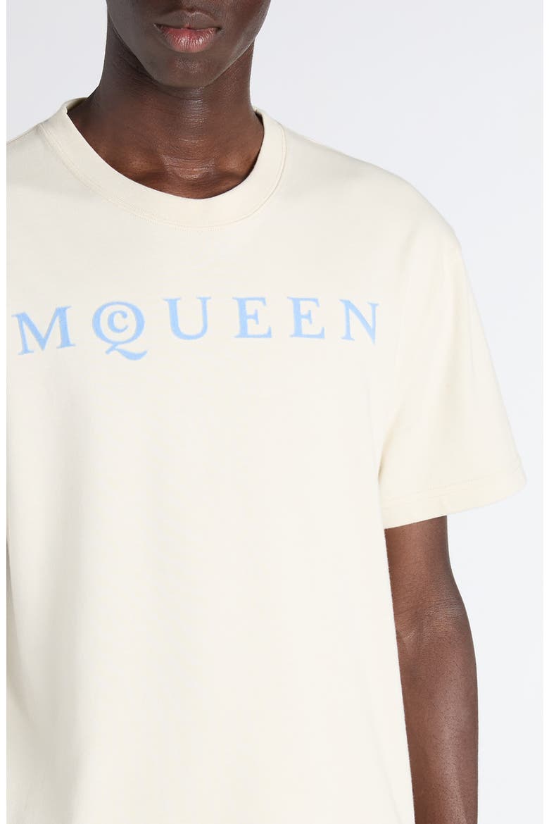Logo Graphic T-Shirt, Alternate, color, GESSO/ ICE BLUE