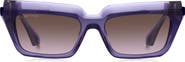 Etro 55mm Rectangular Sunglasses