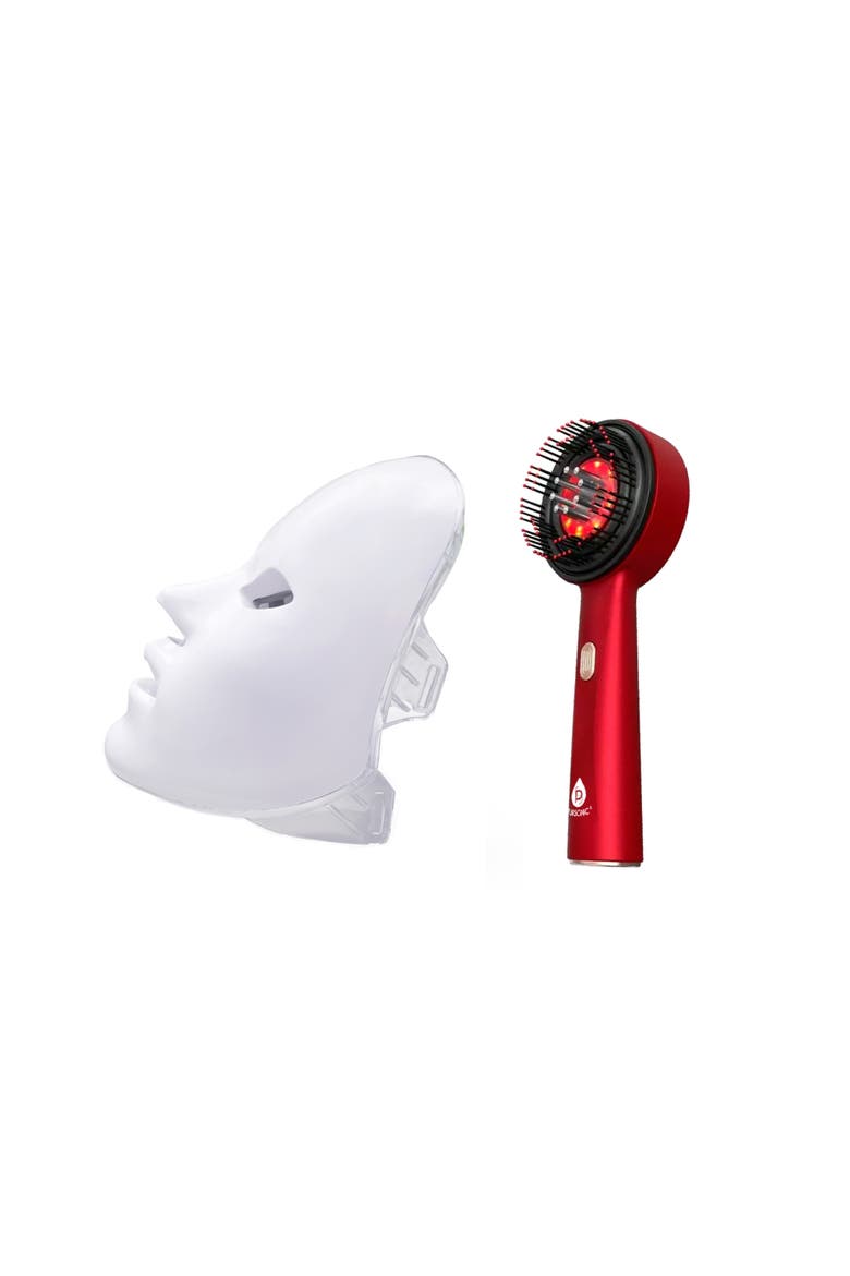 7-Color Face Mask & 3-in-1 LED Scalp Brush, Main, color, Multicolor