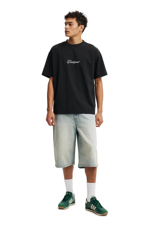 COTTON ON COTTON ON BOX FIT TEXT T-SHIRT