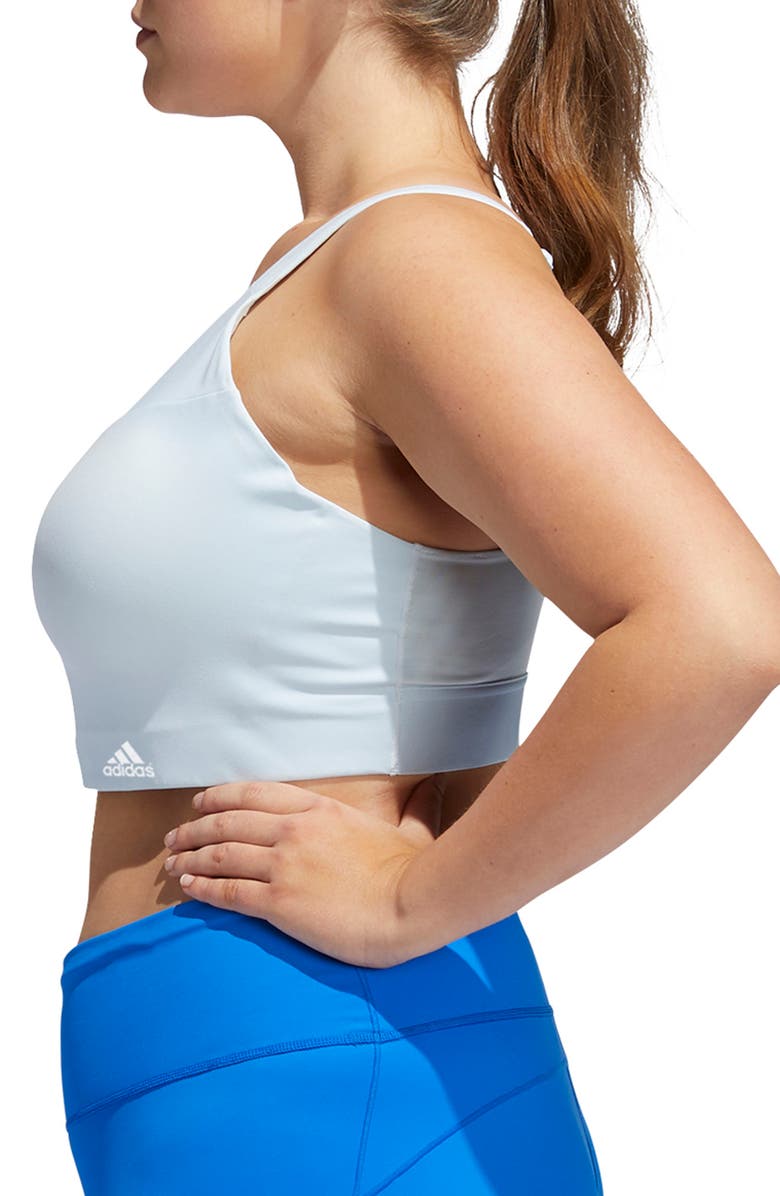 adidas Ultimate Zip Front Sports Bra, Alternate, color,