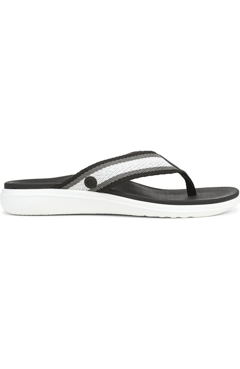 Vionic Indigo Flip Flop, Alternate, color, Black Multi