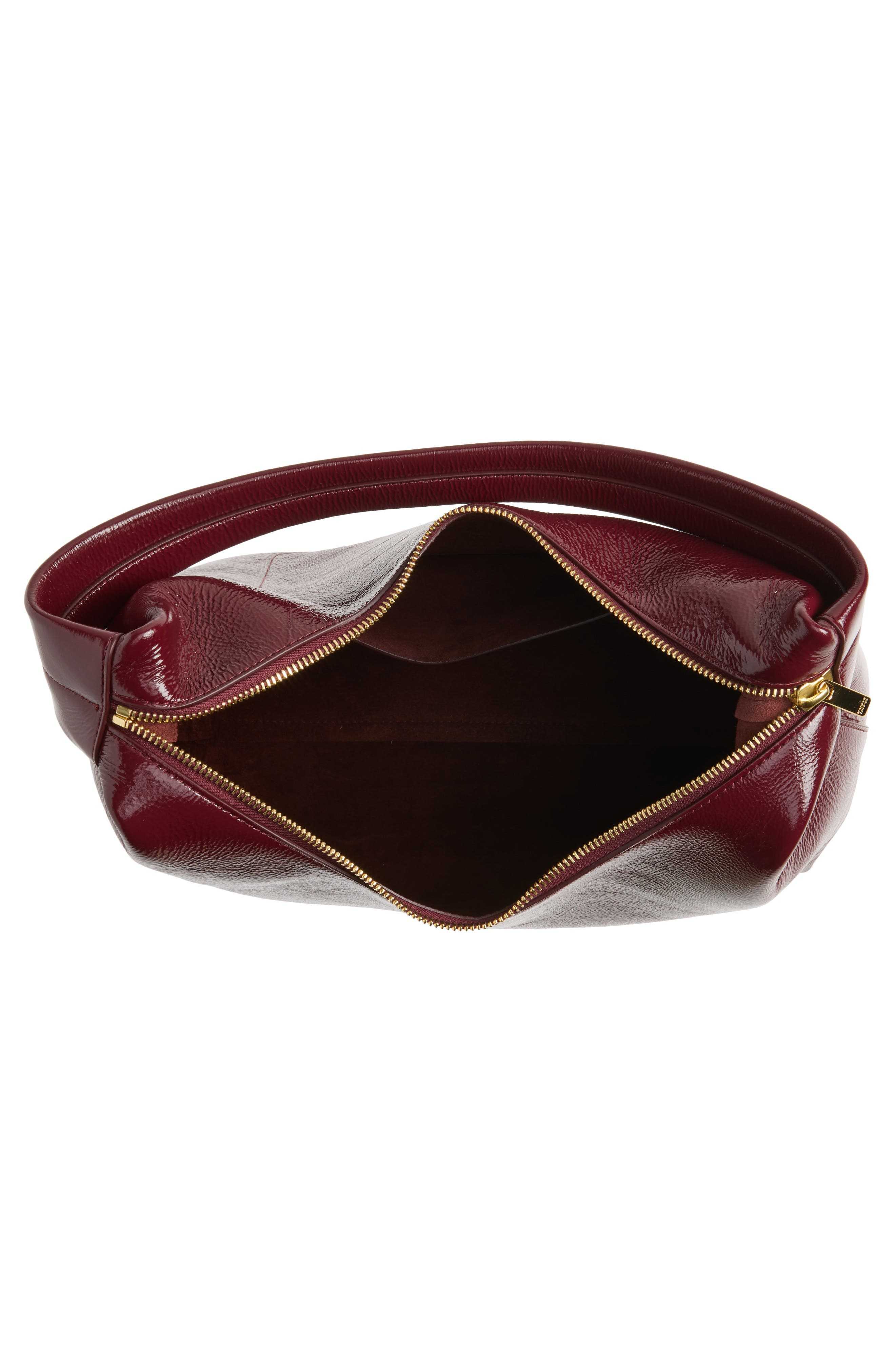 Candy Suede Hobo Bag, Alternate, color, CLARET