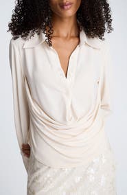 Kenneth Cole Drape Front Shirt