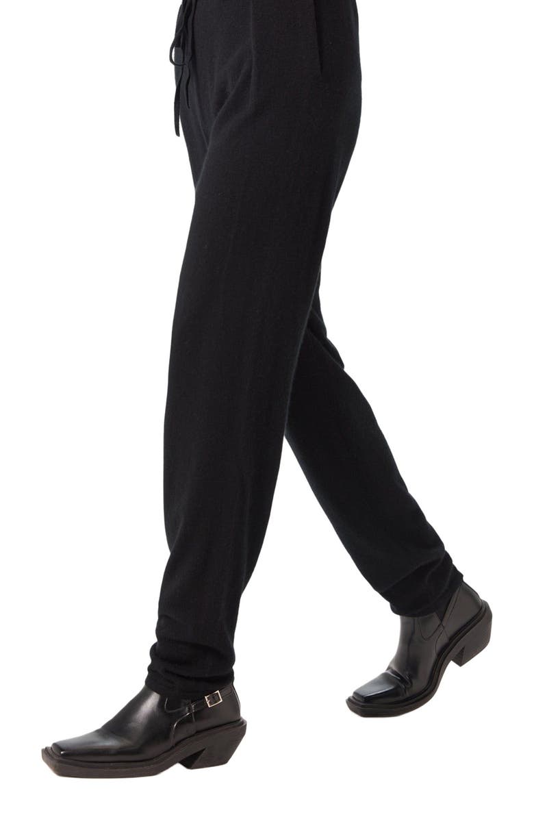 GOBI Mongolian Cashmere Tapered Jogger, Alternate, color, Black