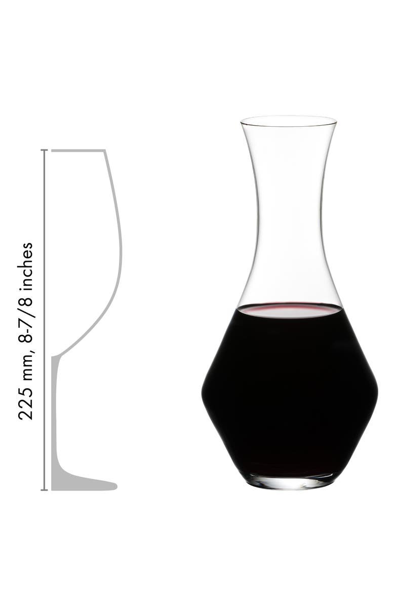 Riedel Stemless Wings Set of 4 Cabernet Sauvignon Glasses & Decanter, Alternate, color, Clear