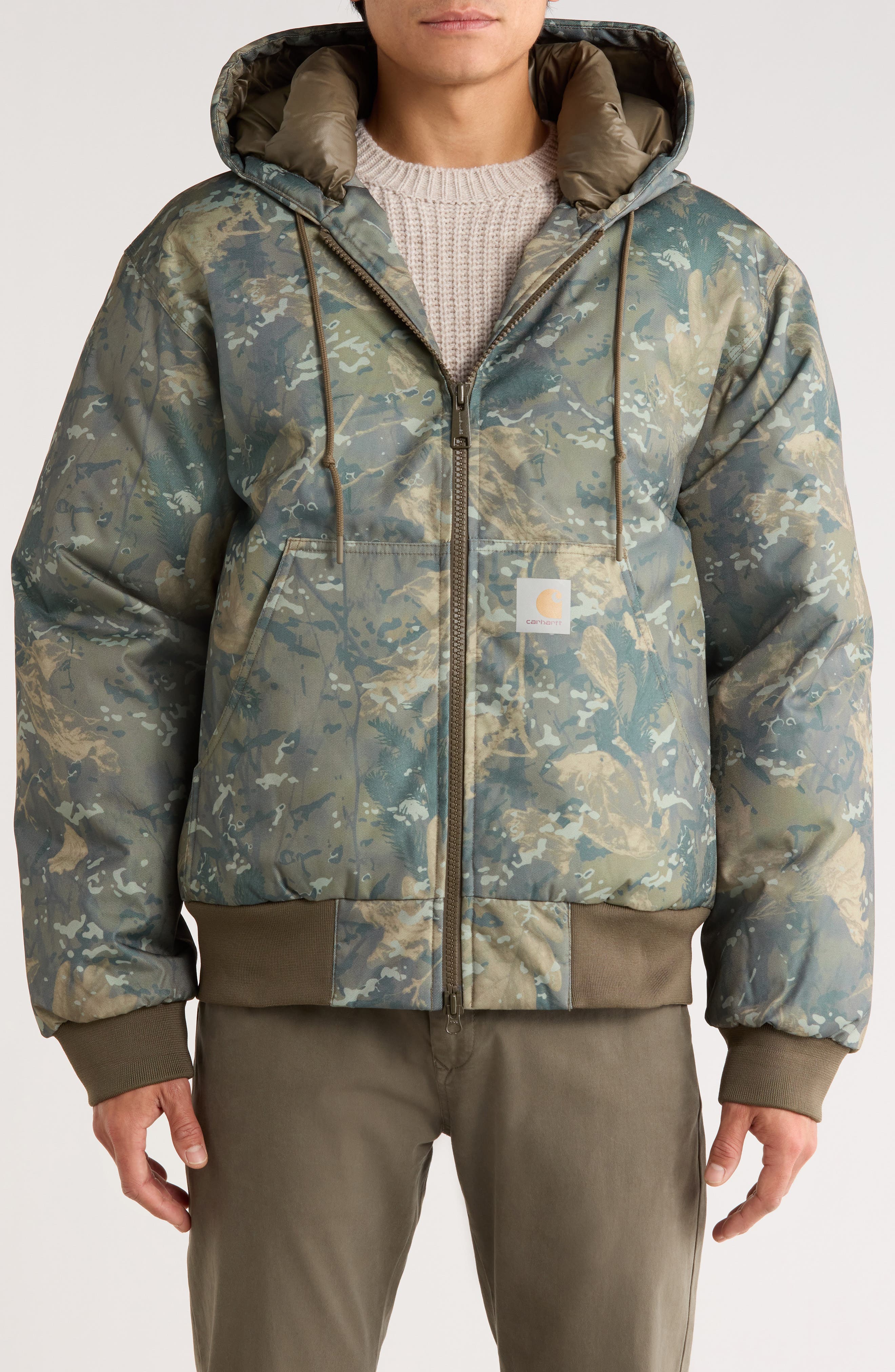Water Repellent Active Cold Padded Nylon Jacket