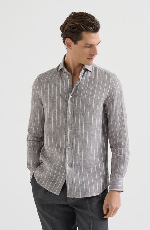Chalk stripe shirt