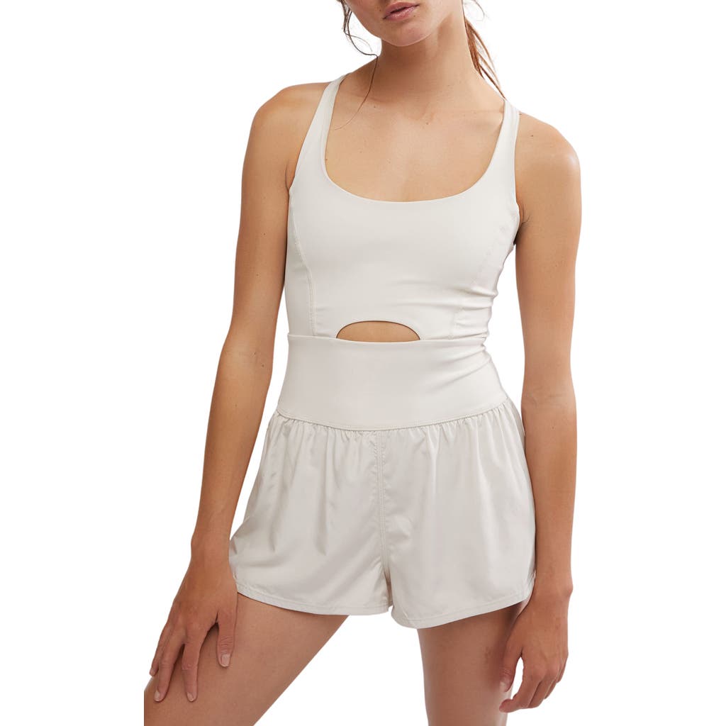 Fp Movement By Free People Fp Movement Righteous Runsie Romper In Gray