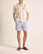 Orlebar Brown Alex Relaxed Fit Fine Hemp Stripe Shorts