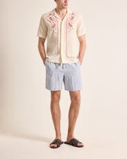 Orlebar Brown Alex Relaxed Fit Fine Hemp Stripe Shorts