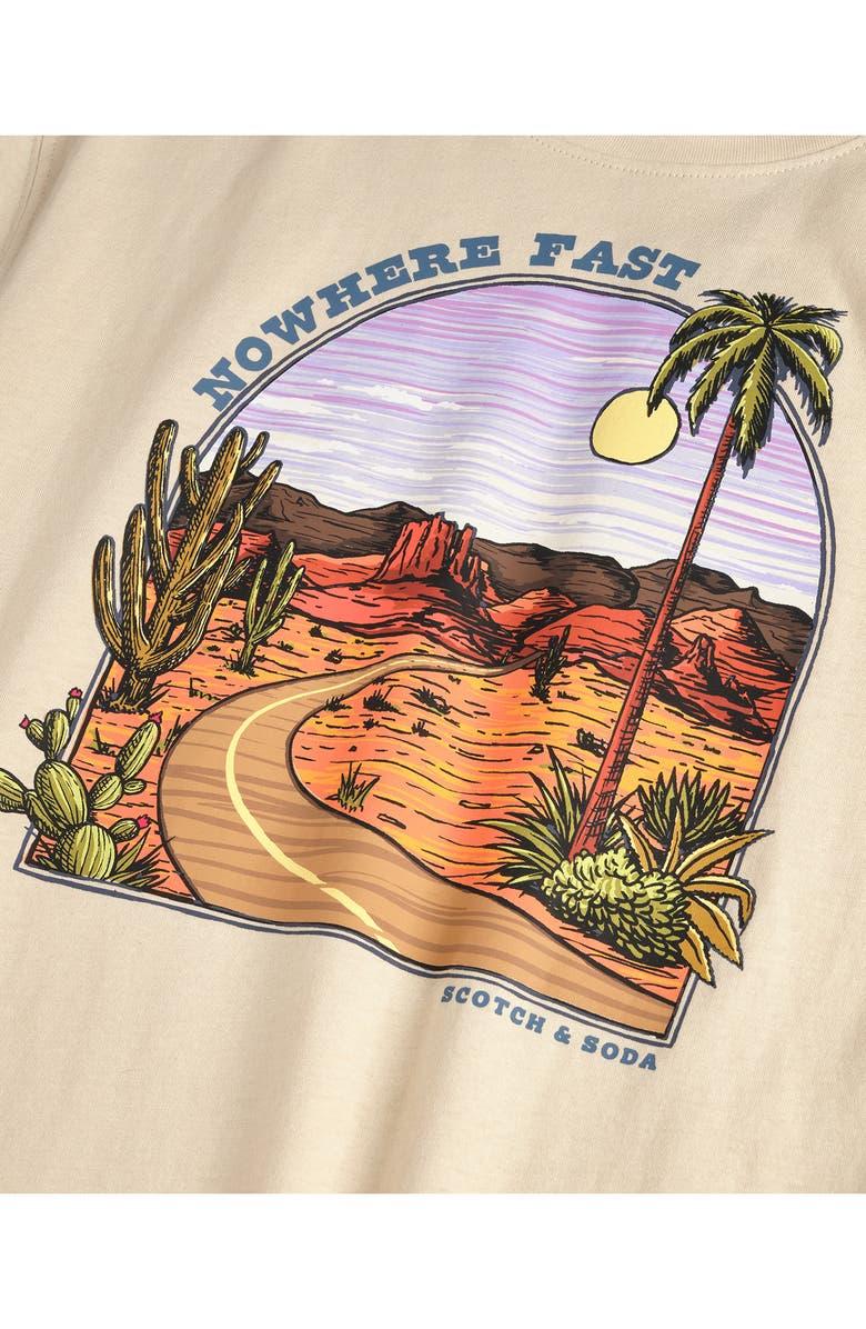 Scotch & Soda Kids' Graphic T-Shirt & Cargo Shorts Set, Alternate, color, Fog