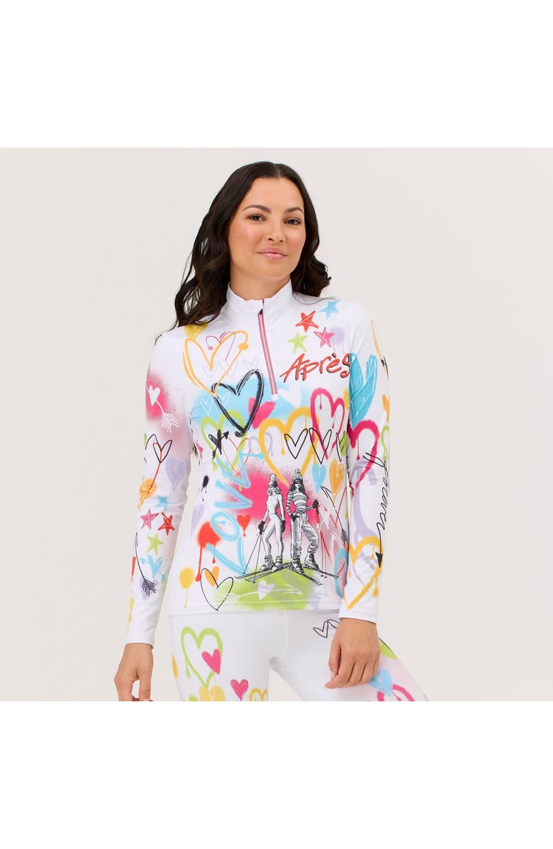 Krimson Klover Graffiti Girls Base Layer Top, Main, color, 