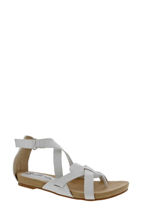 Nobu Strappy Flat Sandal (Women)