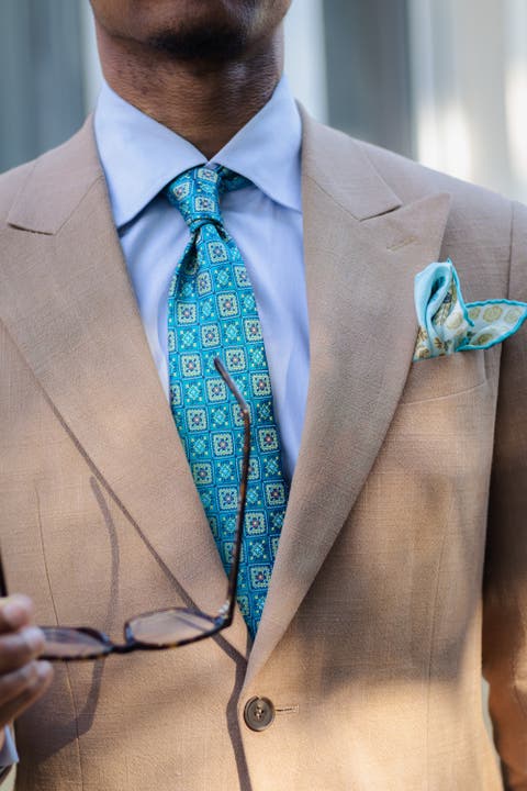 De Sica- Extra Long Silk Jacquard Tie for Men