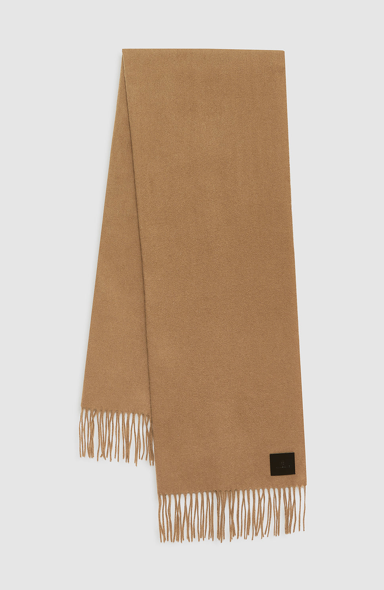ANINE BING Augustina Scarf, Alternate, color, Camel