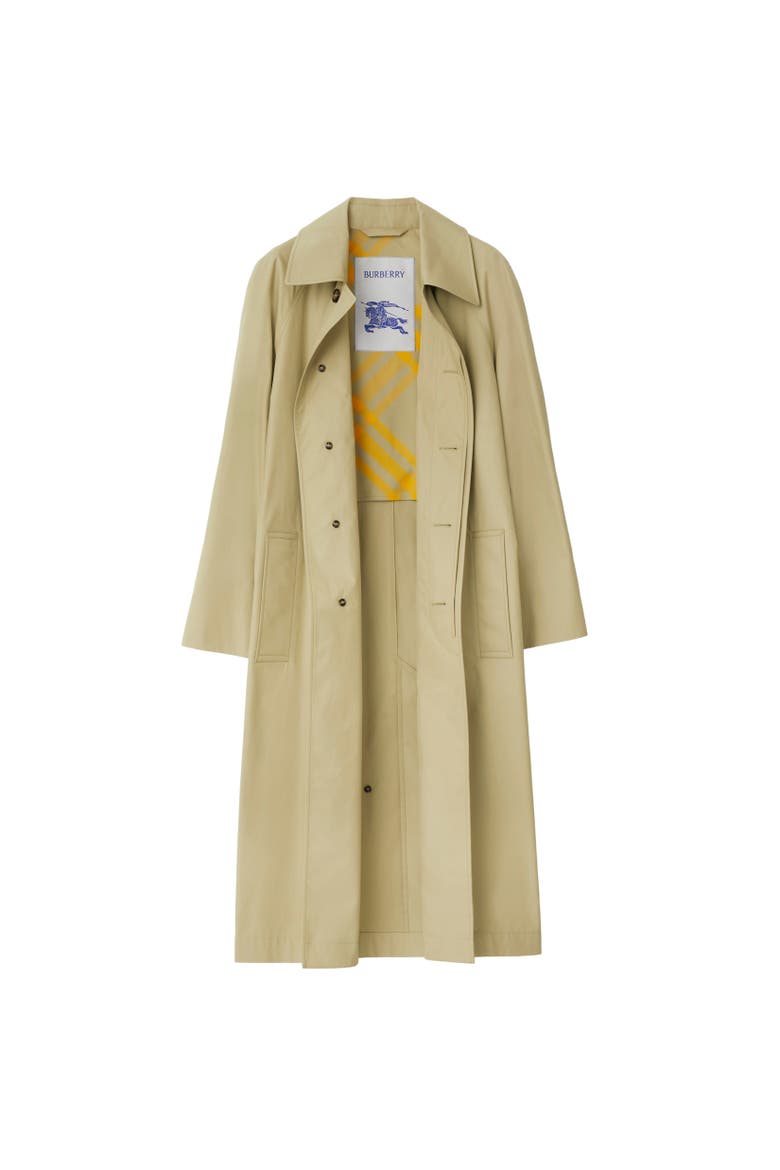Long Gabardine Bradford Car Coat, Alternate, color, Hunter