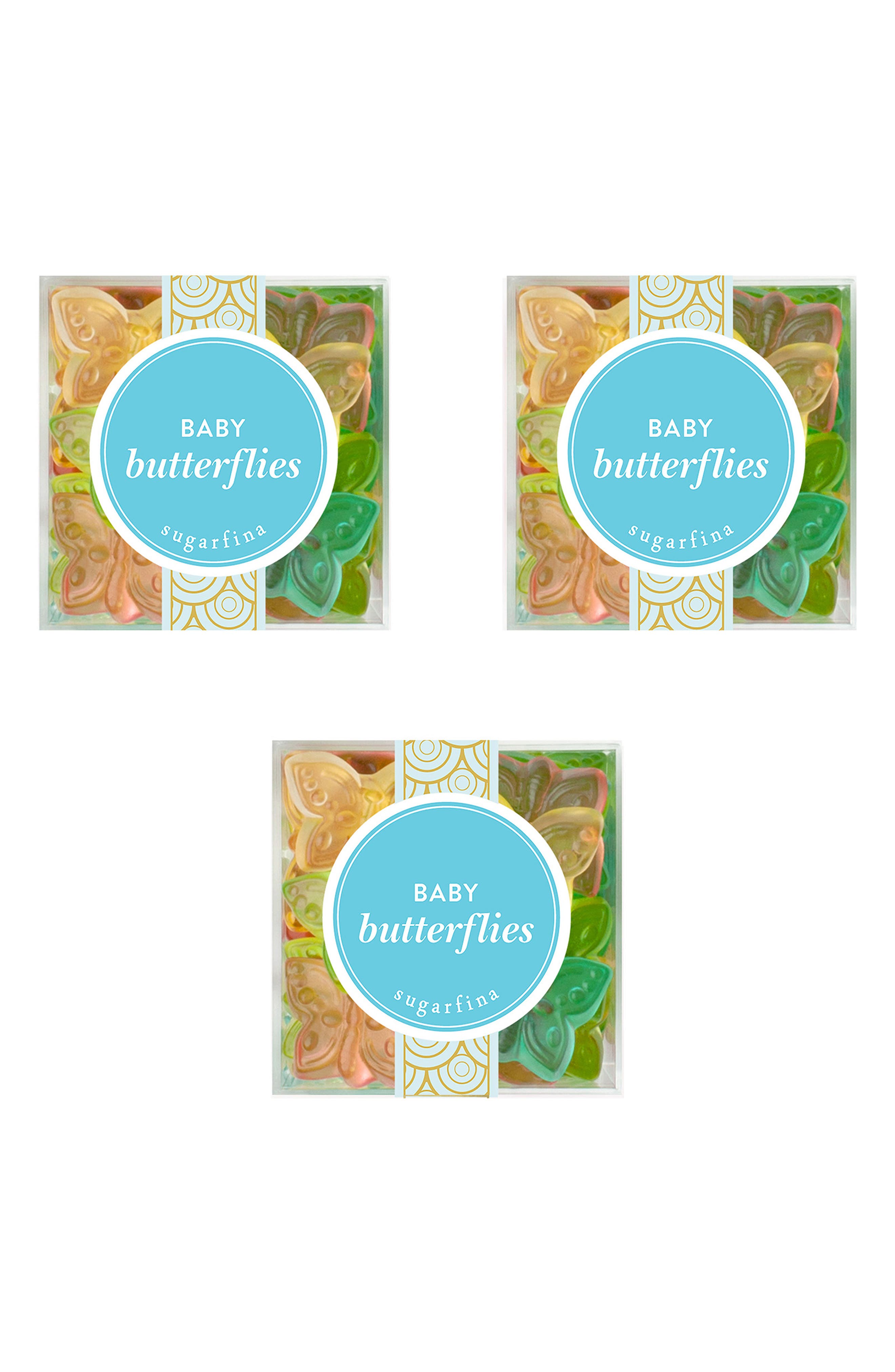 sugarfina Baby Butterflies Set of 3 Candy Cubes