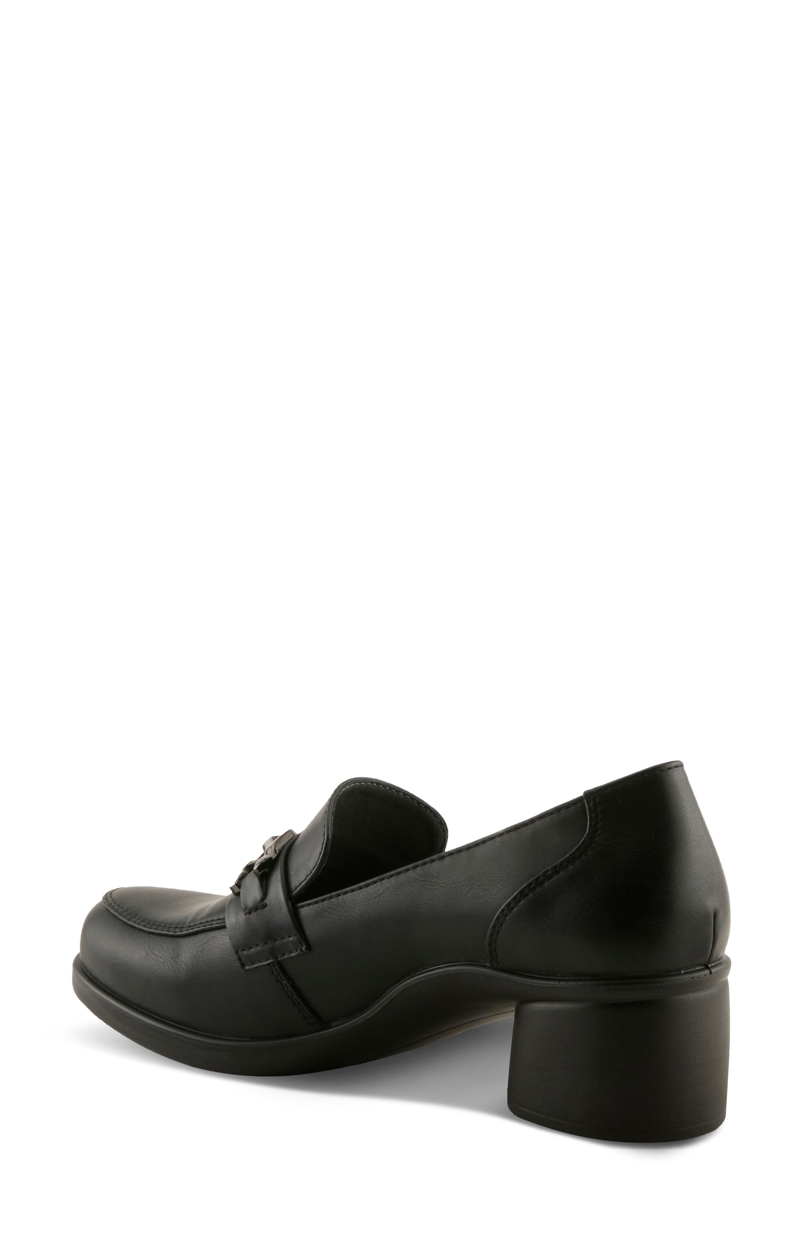 Calderoni Loafer Pump, Alternate, color, BLACK