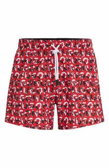 BOSS Tortuga Abstract Logo Swim Trunks