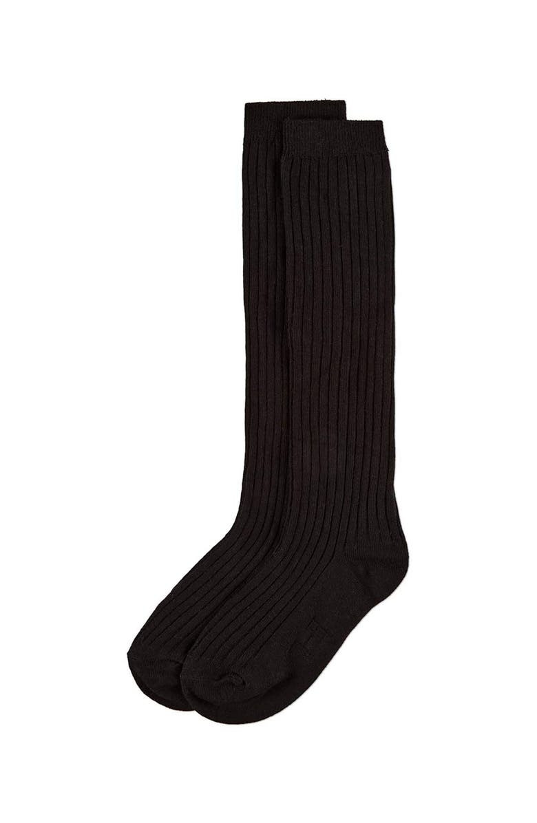 MeMoi 3 Pack Classic Ribbed Knee Socks, Alternate, color, Black