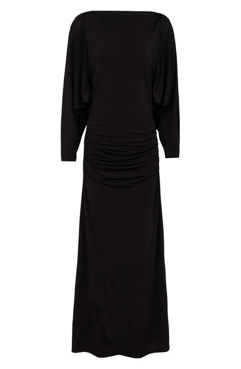 Nina Long Sleeve Cover-Up Maxi Dress