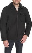 Tommy Hilfiger Laydown Shirt Jacket with Faux Fur Collar