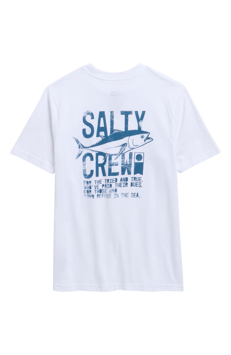 Salty Crew Kids' Tried & True Cotton Graphic T-Shirt, Alternate, color, White
