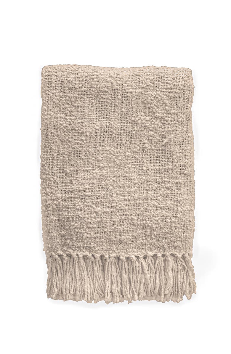 Anaya Cozy Cotton Boucle Fringe Throw, Main, color, 