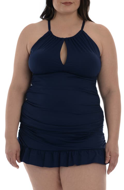Island Goddess Keyhole Tankini Swim Top (Plus Size)