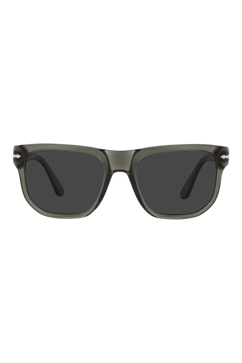 55mm Polarized Square Sunglasses, Main, color, GREY
