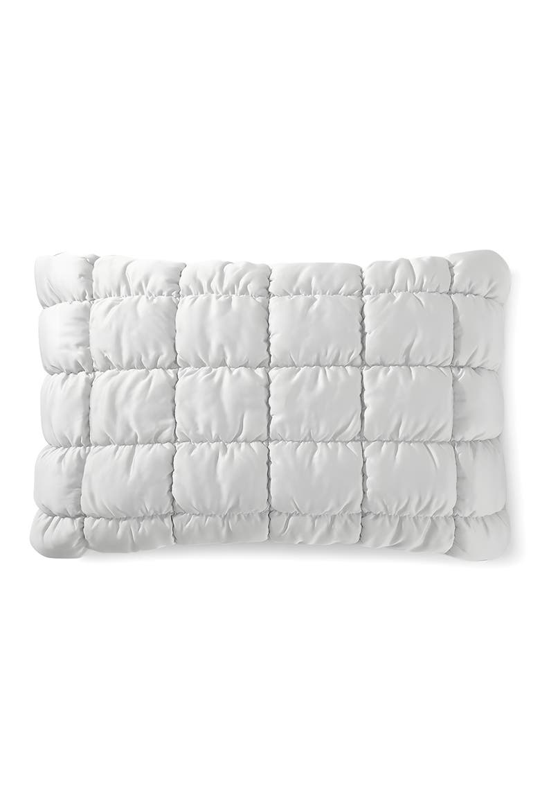 Puff Squares Set of 2 PIllow Shams, Main, color, PEARL GRAY