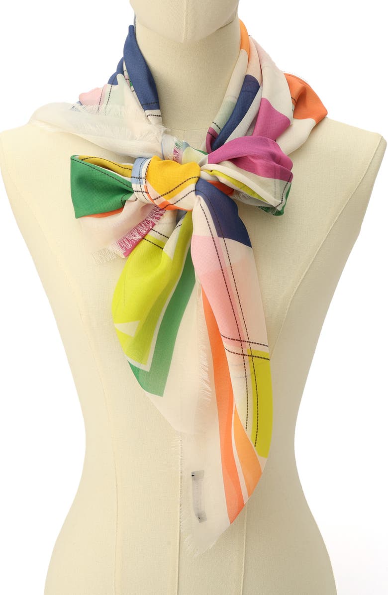 Kate Spade New York argyle square scarf, Alternate, color, 