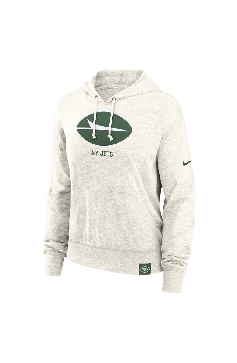 Nike Women's Nike Cream New York Jets Gym Vintage Logo Pullover Hoodie, Alternate, color, Cream